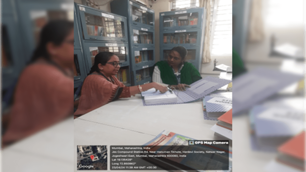 Library audit was organized Mrs. Swati Phadke, Librarian from I Y College 2