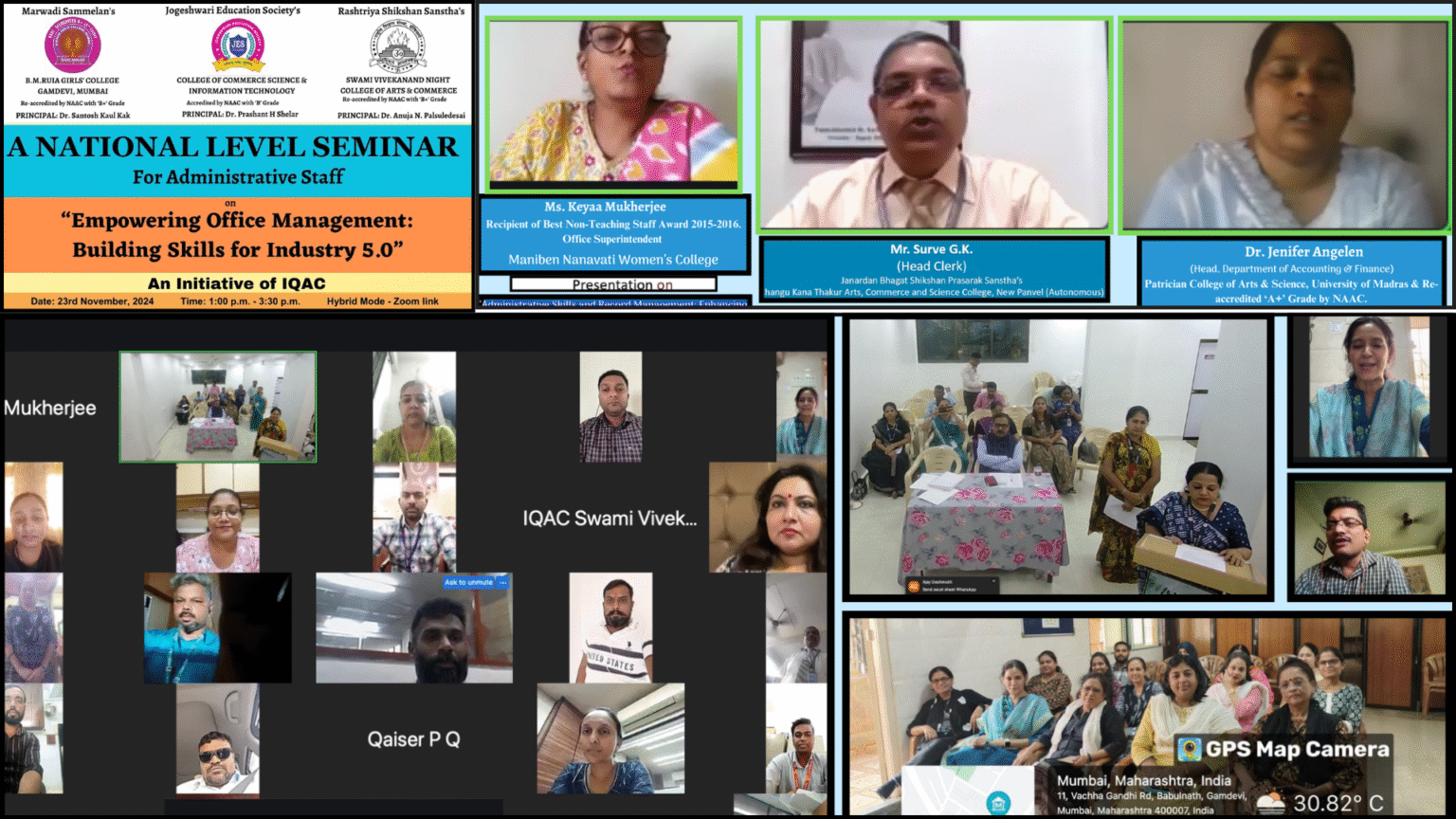1.National Level Seminar for Administrative Staff